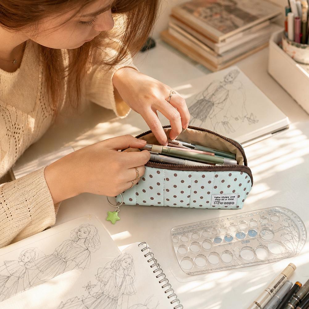 ミントライフ大容量ペンケース 韓国風サマーウェーブ文房具ボッ - Korean Student Lifestyle のレビューと価格