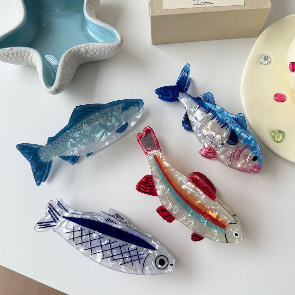 かわいいヘアピン 海の動物 ヘアクリップ PVC製 金魚 海 - Korean Girl Lifestyle のレビューと価格